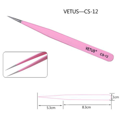 Vetus ESD 15 चिमटी एंटीस्टेटिक प्रेसिजन आइबो स्टेनलेस स्टील चिमटी