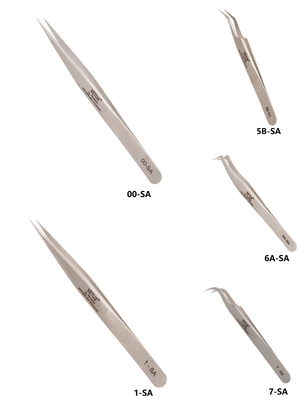 ESD Antistatic Vetus लश चिमटी हाथ उपकरण कैंची भौं चिमटी