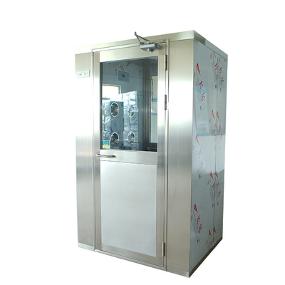 क्लीनरूम के लिए 220V 50HZ पावर 0.75kw इंटेलिजेंट स्टेनलेस स्टील एयर शावर