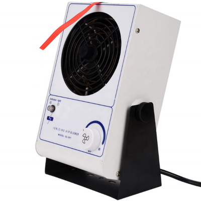 220V 50Hz क्षैतिज त्वरित बेंच टॉप ESD Ionizer फैन शॉक प्रोटेक्शन: