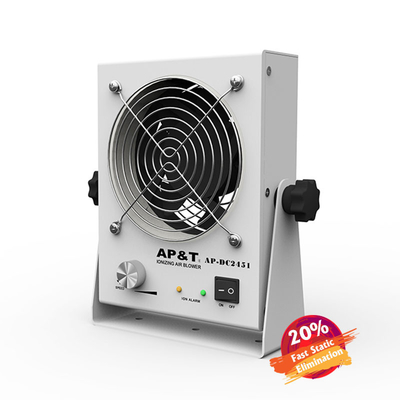 220V 50Hz क्षैतिज त्वरित बेंच टॉप ESD Ionizer फैन शॉक प्रोटेक्शन: