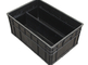 इलेक्ट्रॉनिक उपकरणों के लिए विभिन्न आकार का काला टिकाऊ परिसंचरण ईएसडी स्टोरेज बॉक्स